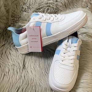 Redvanly White and Blue Men's Sneakers golf shoes